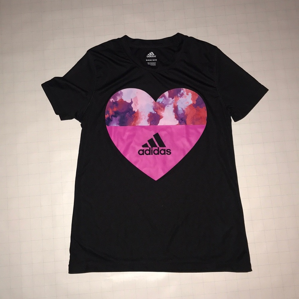 Adidas girl heart shirt